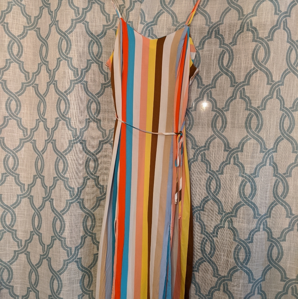 Striped Midi casual summer dress